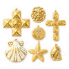Picture of Eco-friendly PVD Vacuum Plating 304 Stainless Steel Charms 18K Real Gold Plated