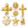 Picture of Eco-friendly PVD Vacuum Plating 304 Stainless Steel Charms 18K Real Gold Plated