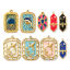 Picture of Eco-friendly PVD Vacuum Plating 304 Stainless Steel Charms 18K Real Gold Plated Enamel