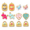 Picture of Eco-friendly PVD Vacuum Plating 304 Stainless Steel Charms 18K Real Gold Plated Enamel