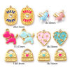 Picture of Eco-friendly PVD Vacuum Plating 304 Stainless Steel Charms 18K Real Gold Plated Enamel