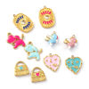 Picture of Eco-friendly PVD Vacuum Plating 304 Stainless Steel Charms 18K Real Gold Plated Enamel