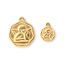 Picture of Eco-friendly PVD Vacuum Plating 304 Stainless Steel Religious Charms 18K Real Gold Plated Irregular Angel