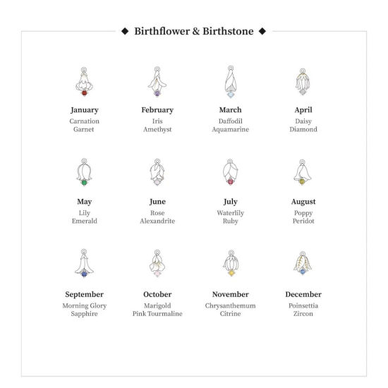 Picture of Eco-friendly Brass & Cubic Zirconia Birthstone Charms 18K Real Gold Plated Flower