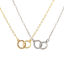 Show details for Real Gold Plated Link Cable Chain Double Rings Pendant Charm Necklace, Brass 46cm(18.1") + 5cm(2"), For Women, Clear Cubic Zirconia Micro Pave, Stylish Exquisite Gift, Eco-friendly Picture of Real Gold Plated Link Cable Chain Double Rings Pendant Charm Necklace, Brass 46cm(18.1") + 5cm(2"), For Women, Clear Cubic Zirconia Micro Pave, Stylish Exquisite Gift, Eco-friendly