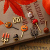 Image de 1 Pièce Pendentifs Halloween en Laiton Multicolore Émail Sucette Bougie