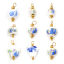 Picture of Eco-friendly 304 Stainless Steel & Ceramic Charms 18K Gold Plated Geometric Orchid Flower