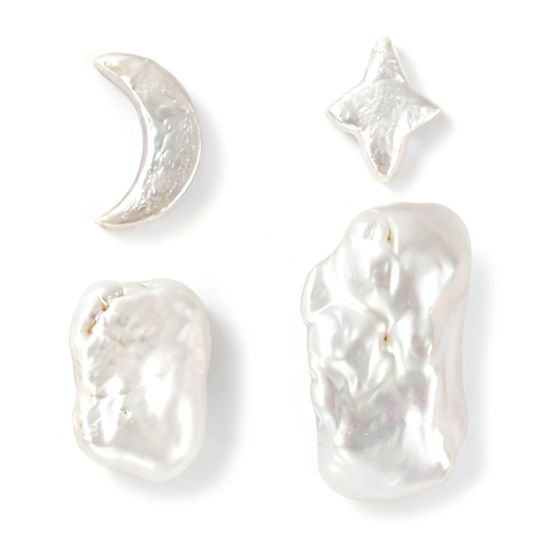 Bild von Barock Natur Perle Perlen zur DIY-Schmuckherstellung Weiß