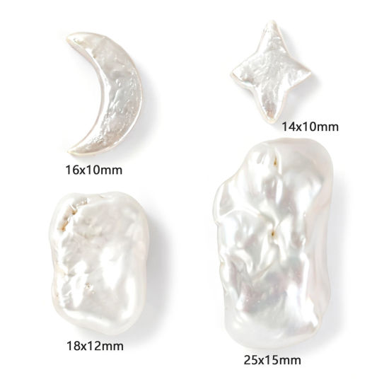 Bild von Barock Natur Perle Perlen zur DIY-Schmuckherstellung Weiß