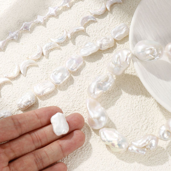Bild von Barock Natur Perle Perlen zur DIY-Schmuckherstellung Weiß
