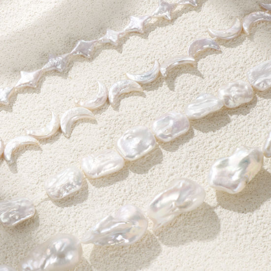 Bild von Barock Natur Perle Perlen zur DIY-Schmuckherstellung Weiß