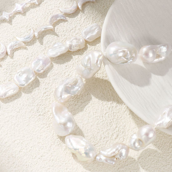 Bild von Barock Natur Perle Perlen zur DIY-Schmuckherstellung Weiß