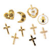 Picture of Eco-friendly PVD Vacuum Plating 304 Stainless Steel Charms 18K Real Gold Plated