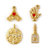Picture of Eco-friendly PVD Vacuum Plating 304 Stainless Steel Charms 18K Real Gold Plated