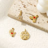 Picture of Eco-friendly PVD Vacuum Plating 304 Stainless Steel Charms 18K Real Gold Plated