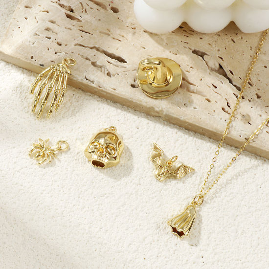 Immagine di Eco-friendly Brass Halloween Charms 18K Real Gold Plated
