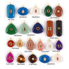 Picture of Eco-friendly Brass & Cubic Zirconia & Gemstone Geometric Charms 18K Real Gold Plated