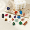 Picture of Eco-friendly Brass & Cubic Zirconia & Gemstone Geometric Charms 18K Real Gold Plated