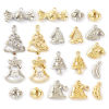 Bild von Brass Christmas Charms Multicolor Clear Cubic Zirconia