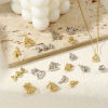 Bild von Brass Christmas Charms Multicolor Clear Cubic Zirconia