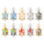 Zeige Details für 2 PCs Eco-friendly Brass Ocean Jewelry Charms Real Gold Plated Tortoise Animal Printed 24mm x 13mm Bild von 2 PCs Eco-friendly Brass Ocean Jewelry Charms Real Gold Plated Tortoise Animal Printed 24mm x 13mm