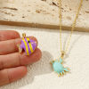 Bild von 2 PCs Eco-friendly Brass Ocean Jewelry Pendants 18K Real Gold Plated Enamel