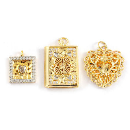 1 Piece Eco-friendly Brass Charms 18K Real Gold Plated
