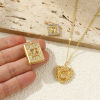 Picture of 1 Piece Eco-friendly Brass Charms 18K Real Gold Plated