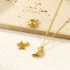 Picture of 2 PCs Eco-friendly PVD Vacuum Plating 304 Stainless Steel Galaxy Charms 18K Real Gold Plated