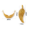 Picture of 2 PCs Eco-friendly PVD Vacuum Plating 304 Stainless Steel Pendants 18K Real Gold Plated Wing