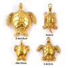 Picture of Eco-friendly PVD Vacuum Plating 304 Stainless Steel Ocean Jewelry Charms 18K Real Gold Plated Tortoise Animal