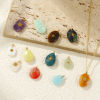 Picture of Eco-friendly 304 Stainless Steel & Gemstone Geometric Charms Gold Plated Multicolor Star