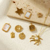 Picture of 1 Piece Eco-friendly PVD Vacuum Plating 304 Stainless Steel Charms 18K Real Gold Plated