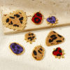Picture of Eco-friendly PVD Vacuum Plating Stainless Steel & Faux Leather Charms 18K Real Gold Plated Leopard Print