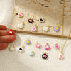 Picture of Eco-friendly Brass Charms 18K Real Gold Plated Enamel