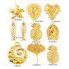 Изображение 1 Piece Eco-friendly PVD Vacuum Plating 304 Stainless Steel Pendants 18K Real Gold Plated