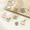 Image de 2 Pcs Breloques La Saint Valentin en Laiton & Zirconia Cubique Multicolore Micro Pave