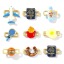Brass Connectors Charms Pendants 18K Gold Plated Enamel 3D