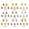 Picture of Brass Charms Multicolor Geometric Mixed Color Rhinestone