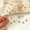 Picture of Brass Charms Multicolor Geometric Mixed Color Rhinestone
