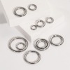 Picture of Eco-friendly 316 Stainless Steel Bolt Spring Ring Clasps Silver Tone