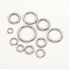 Picture of Eco-friendly 316 Stainless Steel Bolt Spring Ring Clasps Silver Tone