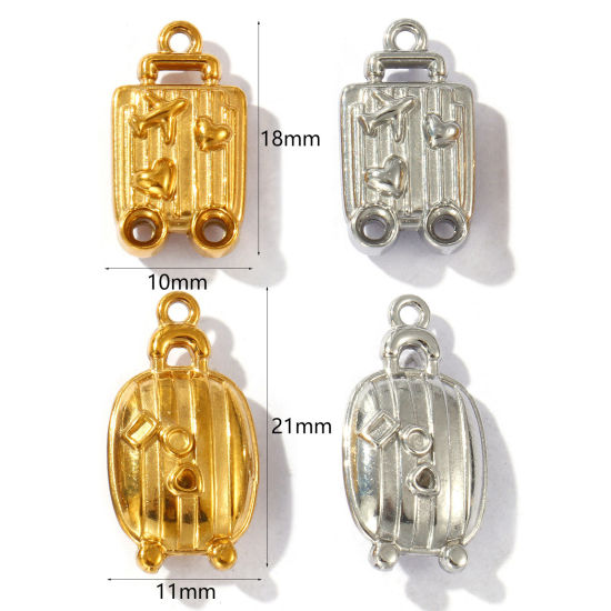 Bild von Umweltfreundlich 304 Edelstahl Reise Charms Bunt Reisetrolley