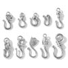 Picture of Eco-friendly 304 Stainless Steel Hook Clasps Silver Tone