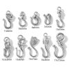 Picture of Eco-friendly 304 Stainless Steel Hook Clasps Silver Tone
