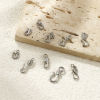 Picture of Eco-friendly 304 Stainless Steel Hook Clasps Silver Tone