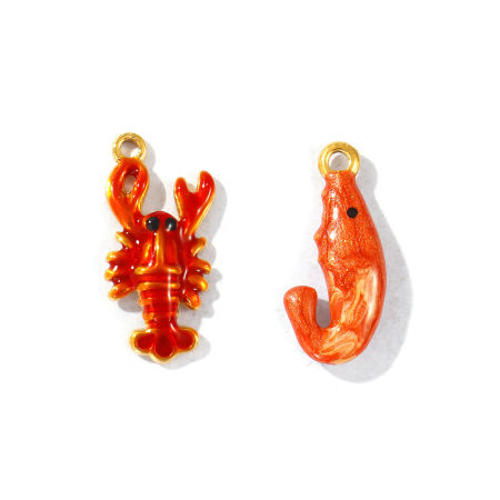 Bild von Umweltfreundliche PVD-Vakuumbeschichtung, wasserdicht, anlaufgeschützt und hypoallergen 304 Edelstahl Ozean Schmuck Charms 18K Echtgold plattiert Emaille