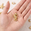 Picture of Brass Ocean Jewelry Charms Wholesale 18K Gold Plated Shell Star Fish