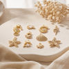 Picture of Brass Ocean Jewelry Charms Wholesale 18K Gold Plated Shell Star Fish
