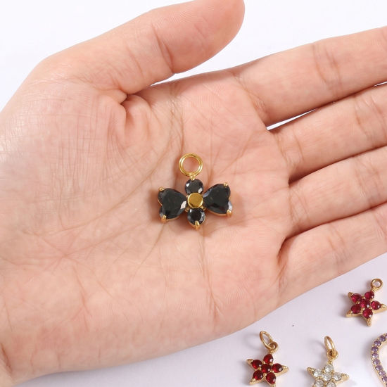 Picture of Eco-friendly PVD 304 Stainless Steel Charms Wholesale 18K Real Gold Plated